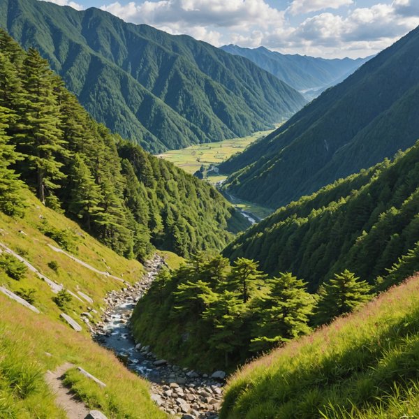 Quels sont les meilleurs itinéraires pour une randonnée dans les montagnes de Hida, Japon?
