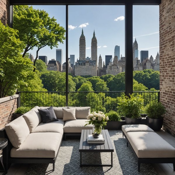 Est-il possible de louer un penthouse à New York avec une terrasse surplombant Central Park?